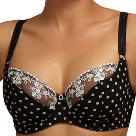 Paramour Sweet Revenge Full Bust Bra In Polka Dot NWT - Picture 3 of 9